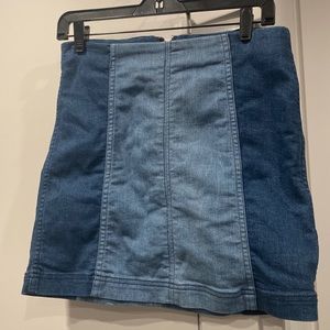 Free People Modern Femme Denim Mini Skirt